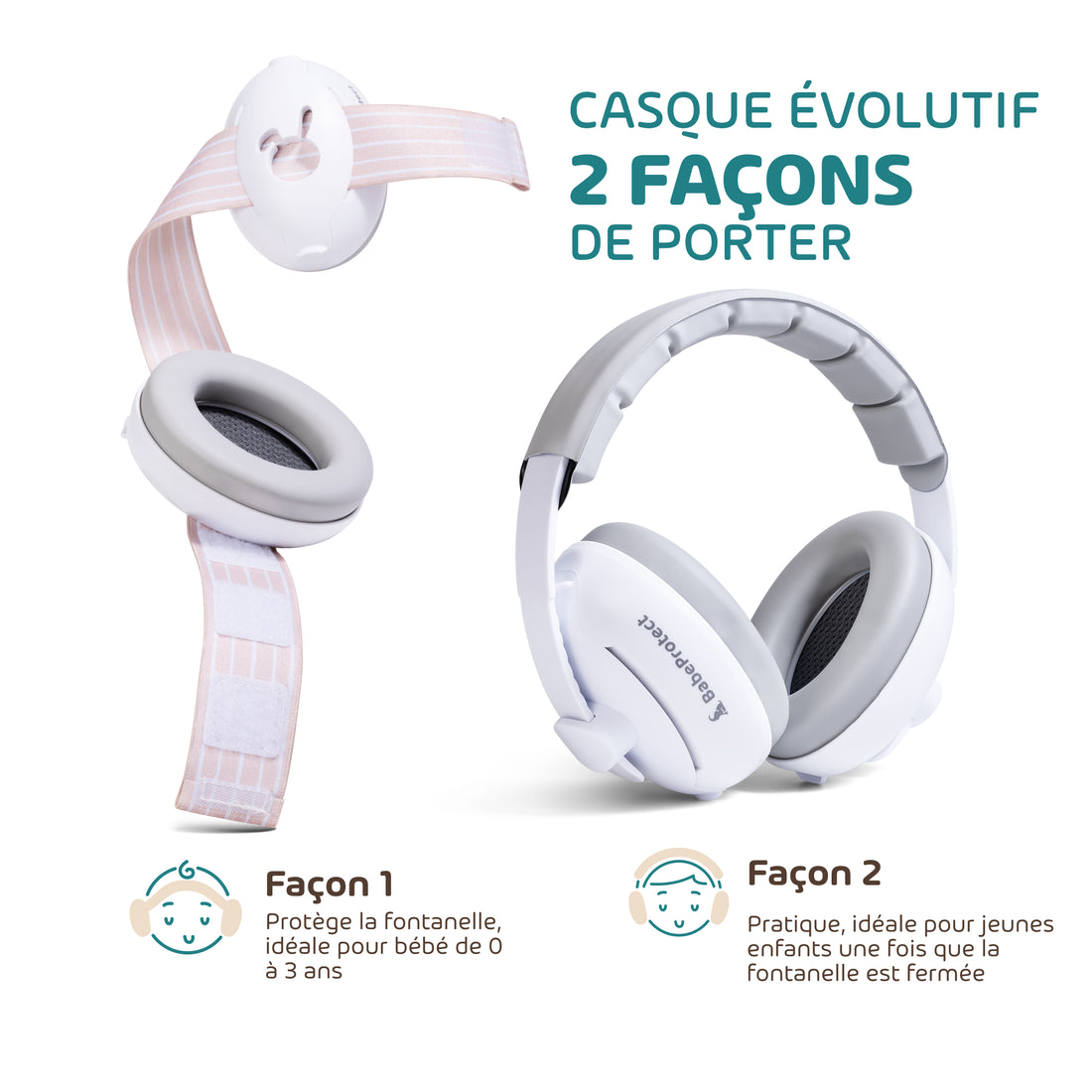 Ear Protect - Casque Anti Bruit Bébé 2 en 1